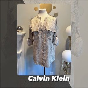 EUC Calvin Klein Snake Print Blouse
